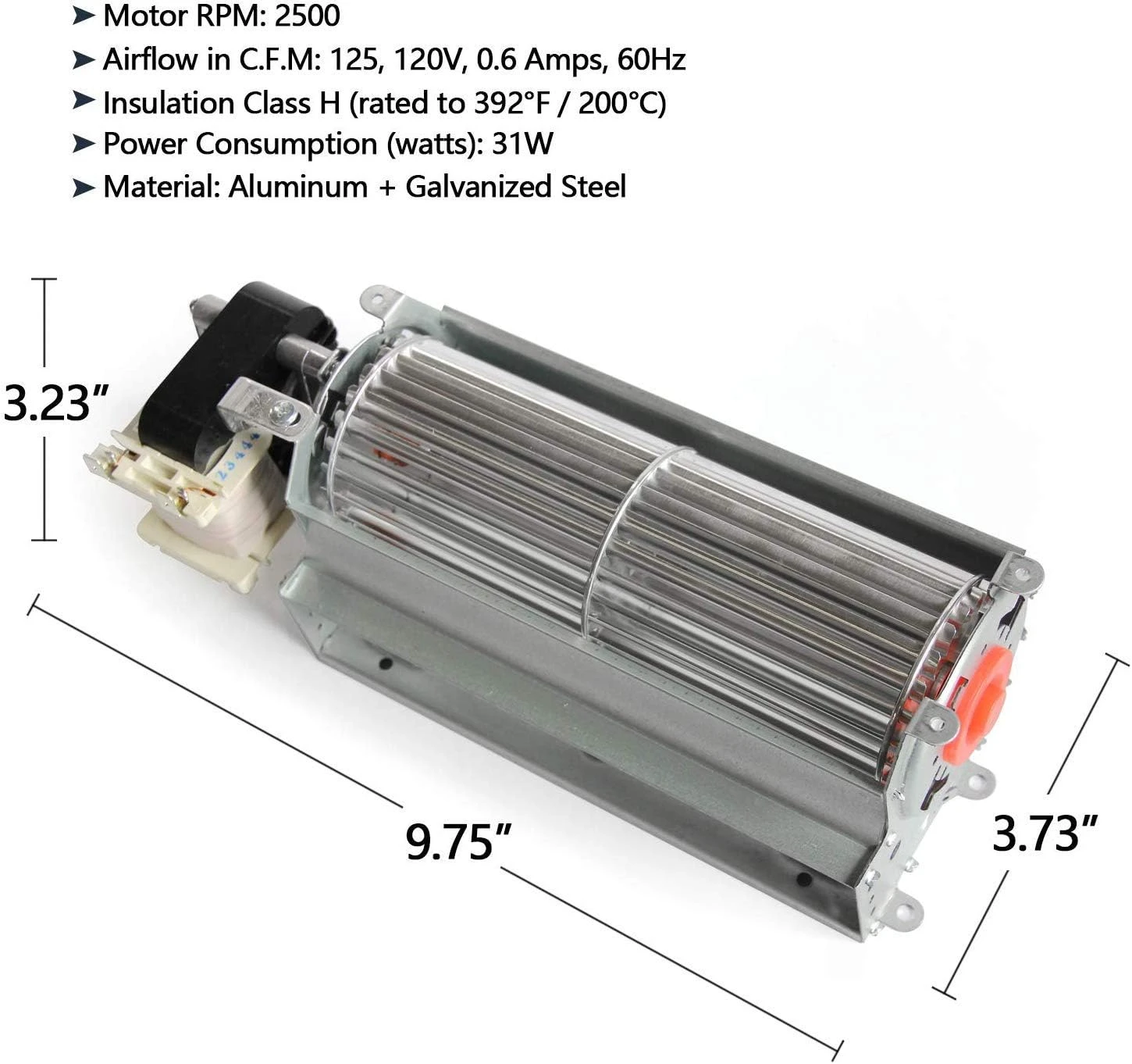 GZ550 Fireplace Blower Fan Kit For Continental, Napoleon, Kingsman, Heat N Glo, Monessen Hearth, Northern Flame Rotom R7-RB58 Fireplaces 4 GZ550 Fireplace Blower Fan Kit For Continental, Napoleon, Kingsman, Heat N Glo, Monessen Hearth, Northern Flame Rotom R7-RB58 Fireplaces - Image 2