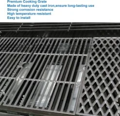 Cooking Grates For Dyna Glo DGH450CRP, DGH451CRP, DGB463CNP, DGB494SPB, DGF493BNP, DGB495SDP-D 4 Burner Gas Grills -Cheap Grill Store 71ZT2iIYyyL. AC SL1500
