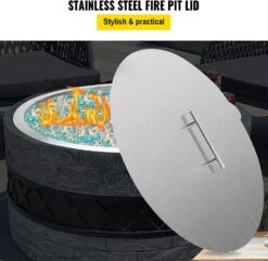 Stainless Steel 22 Inch Dia Round Drop-in Patio Fire Pit Burner Pan Ring Lid Cover -Cheap Grill Store 71ZlGcw9BfL. AC SL1500 accb0d91 9188 49e0 8bcd f3733f142bc6