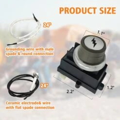 Igniter Kit 65737 For Weber Performer Platinum And Performer Deluxe(2013 And Newer), Electronic 2-Outlet Ignition Kit Replaces For Weber 65737 -Cheap Grill Store 71 1hNn XEL. AC SL1500