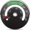 Magnetic Stove Thermometer Fire Stove Pipe Thermometer Gauge For Wood Log Chimney Pipe Oven Temperature