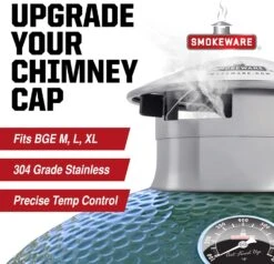 304 SS Vented Chimney Cap Fits For Big Green Egg Medium, Large And X-Large Models Ceramic Kamado Charcoal Grills -Cheap Grill Store 71 aiVfUEPL. AC SL1500