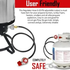 4 Feet High Hose Regulator, 3/8'' Female Flare, Up To 120,000 BTU/h, QCC-1/Type 1 16 4 Feet High Hose Regulator, 3/8'' Female Flare, Up To 120,000 BTU/h, QCC-1/Type 1 -Cheap Grill Store 71 fGgQmv3S. AC SL1500