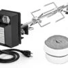Rotisserie Kit With Rotisery Motor Fits Large Big Green Eye, Kamado Joe Big Joe, Pit Boss Etc Kamado Grills