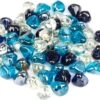 Fire Glass Diamonds Luster Reflective Tempered Rocks For Fire Pit, 10 Pounds 1 Inch For Natural Or Propane Fireplace