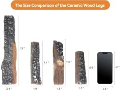 4Pcs Small Birch Ceramic Wood Logs & Accessories For All Types Of Gas Fire Pits Inserts, Ventless & Vented, Propane, Gel, Ethanol, Outdoor Fireplaces 10 4Pcs Small Birch Ceramic Wood Logs & Accessories For All Types Of Gas Fire Pits Inserts, Ventless & Vented, Propane, Gel, Ethanol, Outdoor Fireplaces -Cheap Grill Store 71bLVZAmDkL. AC SL1500