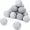3 Inch Gray Round Ceramic Fire Balls For Fire Pit, Tempered Fire Stones For Natural Or Propane Fireplace, Set Of 15 Reusable Fireballs -Cheap Grill Store 71cY76CuNdL. AC SL1500