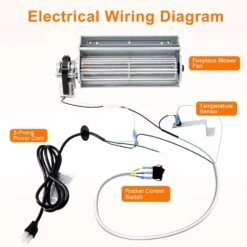 Fireplace Blower Kits For Pleasant Hearth Fireplace Insert, GFB100 Blower Fan For Pleasant Hearth Vent-Free VFF-PH32DR, VFF-PH20D, VFF2-PH20D Parts -Cheap Grill Store 71crpkrU8ZL. SL1500