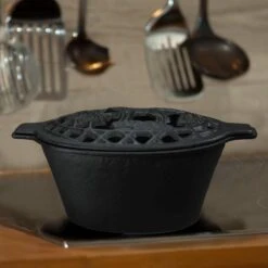 2.3 Quart Capacity Cast Iron Wolf Lattice Top Rust Resistant Woodstove Steamer Fireplace Stove Humidifiers -Cheap Grill Store 71dDIjkGpyL. AC SL1500