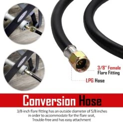 4 Feet High Hose Regulator, 3/8'' Female Flare, Up To 120,000 BTU/h, QCC-1/Type 1 15 4 Feet High Hose Regulator, 3/8'' Female Flare, Up To 120,000 BTU/h, QCC-1/Type 1 -Cheap Grill Store 71daCILTr3S. AC SL1500