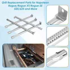 BBQ Parts Kit For Napoleon Rogue 625, Rogue XT 625, Rogue SE 625, Prestige 665 Series Gas Grills, 5-Pack Burner & 9-Pack Heat Plate -Cheap Grill Store 71e2fnJUmpL. AC SL1500