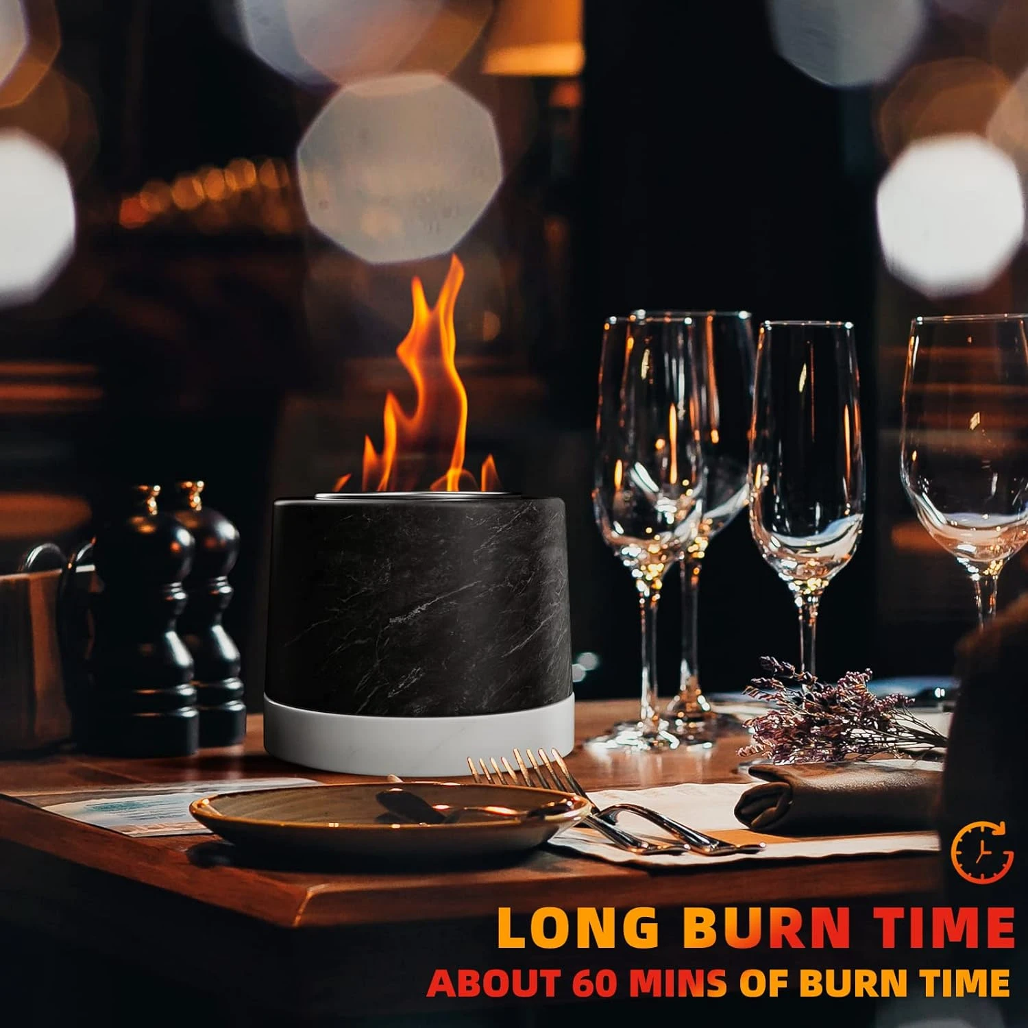 Mini Indoor Marble Tabletop Fire Pit, Clean Burning, Portable Table Top Fireplace Fire Bowl For Smores Home Decor Outdoor Patio Backyard Garden Decor 5 Mini Indoor Marble Tabletop Fire Pit, Clean Burning, Portable Table Top Fireplace Fire Bowl For Smores Home Decor Outdoor Patio Backyard Garden Decor - Image 3