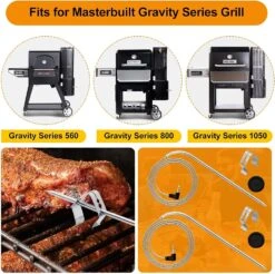 9004190170 Meat Probes Kit Fits Masterbuilt Gravity 560, 800, 1050 Series Digital Charcoal Grill + Smokers, With Grill Clips And Probe Grommet -Cheap Grill Store 71eV07eN54L. AC SL1500