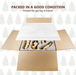 6 Pcs Gas Fireplace Ceramic Wood Log Set For Vent Free Propane, Gel, Ethanol, Electric Fireplaces Fire Pits -Cheap Grill Store 71gMfCW 7gL. AC SL1500