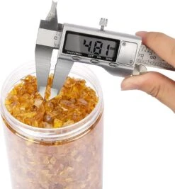 2 Lbs Jar 3-6mm Gold Crushed Fire Pit Glass Glitter Glass Pebbles Gravel Stone For Crafts Resin Art, Garden Decoration, Fireplace -Cheap Grill Store 71gn0HmA5gL. AC SL1500