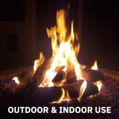 10Pcs Small Fake Wood Logs Ceramic FireLogs And Fiber Pine Cones For Propane Fire Pits Or Gas Fireplaces With 10 Oz. Rock Wool Glowing Embers -Cheap Grill Store 71h5qdM3IKL. AC SL1500