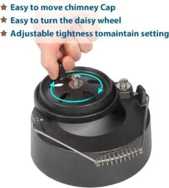 Cast Iron Damper Chimney Vented Cap For Big Green Egg, BGE Accessories Daisy Wheel For BGE M, L, XL, XXL, Ceramic Kamado Grill Replacement Parts -Cheap Grill Store 71hKDsvcJ0L. AC SL1500