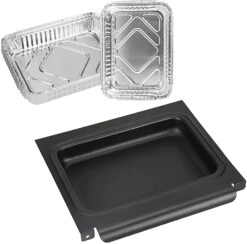 Grease Catch Drip Pan For Weber Spirit & Spirit II E-210, E-310, S-210, S-310 Series Gas Grills, Fits Weber 67047, With 6415 Aluminum Liner Kit