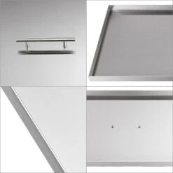 33" X 13" Rectangular Fire Pit Burner Pan Lid Cover Fits 30 X 10 Inch Drop-in Fire Pit Burner Pan -Cheap Grill Store 71hpuS3M0OL. AC SL1500