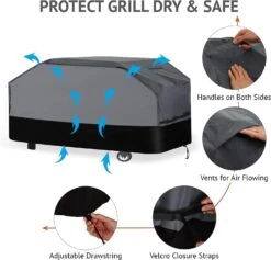 Large Grill Cover 76'' W X 28.3" D X 46.1" H Fits For Napoleon P665, P665NSS, P665NK, P665PK, P665PSS, PRESTIGE 665 Grills -Cheap Grill Store 71hx94X9H9L. AC SL1500