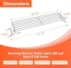Repair Kit For Weber Spirit E-210, S-210, E-220, S-220 Front Knobs Grills, 69785 Grill Burner + 7635 Flavor Bar + 7642 Ignitor+Warming Rack -Cheap Grill Store 71iBPX9gSPL. AC SL1500 fd97054e b6ae 4b79 8bb2 d071ebc8d6d3