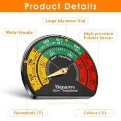 3.34 In Dia Stove Meter Magnetic Thermometer For Wood Burning Stove, Gas Stoves, Pellet Stove Etc 12 3.34 In Dia Stove Meter Magnetic Thermometer For Wood Burning Stove, Gas Stoves, Pellet Stove Etc -Cheap Grill Store 71jRVPCffOL. SL1500