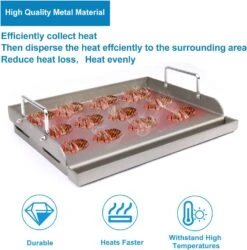 Fry Griddle Flat Top Plate 17" X13” Cooking Griddle Pan Fits Weber Nexgrill Charbroil Kenmore Etc Gas Stove/Gas Fits Charcoal Electric Grills -Cheap Grill Store 71juMSfyHmL. AC SL1500