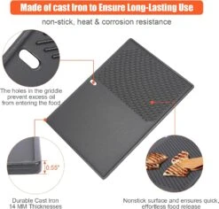Reversible Cast Iron Griddle Plate For Weber Genesis II 300 And Genesis II LX 300 Series Grills, Genesis 2 E310/S310/E315/E335 Grills 15 Reversible Cast Iron Griddle Plate For Weber Genesis II 300 And Genesis II LX 300 Series Grills, Genesis 2 E310/S310/E315/E335 Grills -Cheap Grill Store 71lFQy7 Y0L. AC SL1500