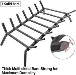 Fireplace Inserts Grates 30 Inch Wide Heavy Duty Solid Steel Wood Holder Rack For Indoor & Outdoor Kindling Wood Stove Hearth Burning Rack -Cheap Grill Store 71lNsCrGOnL. AC SL1500