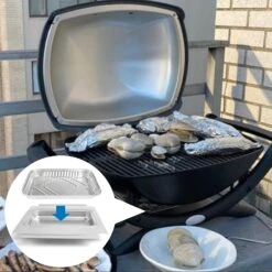 Catch Pan Drip Tray Holder Kit For Weber Baby Q, Q100, Q120, Q140, Q1000, Q1200, Q1400 Series Grills Replaces Part 41887, 80346 With 6415 15pc Liner -Cheap Grill Store 71mc2YxhxiL. AC SL1500 859d5c36 91ad 4cbc aeff 5e9e3d6d70aa