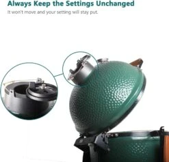 Cast Iron Chimney Vented Cap Daisy Wheel For Big Green Egg Medium & Large & XLarge Kamado Ceramic Grills, BGE Big Green Egg Accessories -Cheap Grill Store 71mjCa8TxbL. AC SL1500