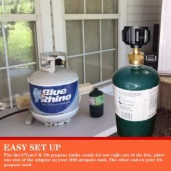 Propane Refill Adapter Fill From 1lb To 20lb, LP Gas Cylinder Tank Coupler Fits QCC1 / Type1 Propane Tank And 1 Lb Throwaway Disposable Cylinder -Cheap Grill Store 71nlkjRKtZL. AC SL1500