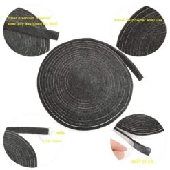 15 FT BBQ Kamado Smokers Grills Gasket Self Stick Fits For Big Green Egg, Kamado Joe, Pit Boss, Louisiana Etc Ceramic Egg Grills -Cheap Grill Store 71o7ut9P3SL. SL1200