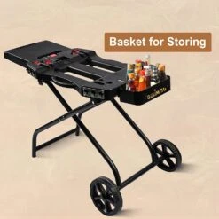 Portable Rolling Cart Folding Collapsible Grill Stand For Weber Q Series Gas Grills -Cheap Grill Store 71oxR3tHgZL. AC SL1500