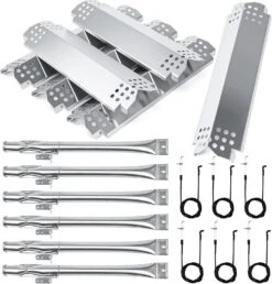 Replacement Parts Kit For Nexgrill 6 Burner 720-0898, 720-0898A, 730-0898, 730-0898A Grills, Stainless Steel Burners And Heat Plates