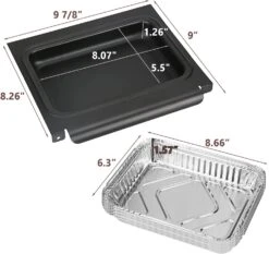 Grease Catch Drip Pan For Weber Genesis & Genesis II E-210, E-310, S-210, S-310 Series Gas Grills, Fits Weber 83156, With 6415 Aluminum Liner Kit -Cheap Grill Store 71plLLEDI6L. AC SL1500 3693fc44 d430 4a0d bb65 2ed74b8a0082