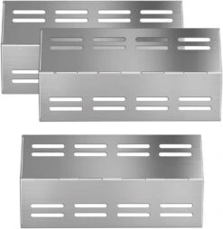 Grill Heat Plates Tent Shields 3Pcs Kit Fits For Barbeques Galore 3BENDLP Gas Grill