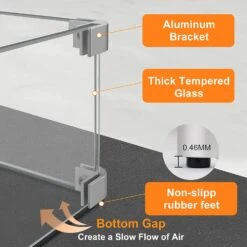 Fire Pit Glass Wind Guard, 31 X 12 X 6 Inch, Thick Rectangular Heat-Resistant Tempered With Hard Bracket And Rubber Feet For Propane, Gas, Outdoor -Cheap Grill Store 71q1EbcDIXL. AC SL1500 1 553b3315 c94d 4a0c ad3a 15735d359bae