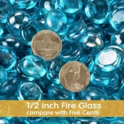 10 LBS 1/2 '' Fire Beads Glass Aqua Blue Reflective Tempered Fire Rocks Beads For Fire Pits, Fireplace And Fire Bowl 11 10 LBS 1/2 '' Fire Beads Glass Aqua Blue Reflective Tempered Fire Rocks Beads For Fire Pits, Fireplace And Fire Bowl -Cheap Grill Store 71qeUrOOOGL. AC SL1000