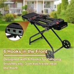 Portable Rolling Cart Folding Collapsible Grill Stand For Weber Q Series Gas Grills -Cheap Grill Store 71r04kv1 5L. AC SL1500