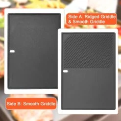 Reversible Cast Iron Griddle Plate For Weber Genesis II 300 And Genesis II LX 300 Series Grills, Genesis 2 E310/S310/E315/E335 Grills 11 Reversible Cast Iron Griddle Plate For Weber Genesis II 300 And Genesis II LX 300 Series Grills, Genesis 2 E310/S310/E315/E335 Grills -Cheap Grill Store 71rYGV a6 L. AC SL1500