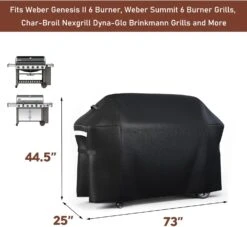 7132 Premium Grill Cover For Weber Genesis II E-610, Genesis II LX E-640, S-640 6 Burner Grills And Other 6 Burner Gas Grills 73L X 25W X 44.5H -Cheap Grill Store 71rs P22zML. AC SL1500