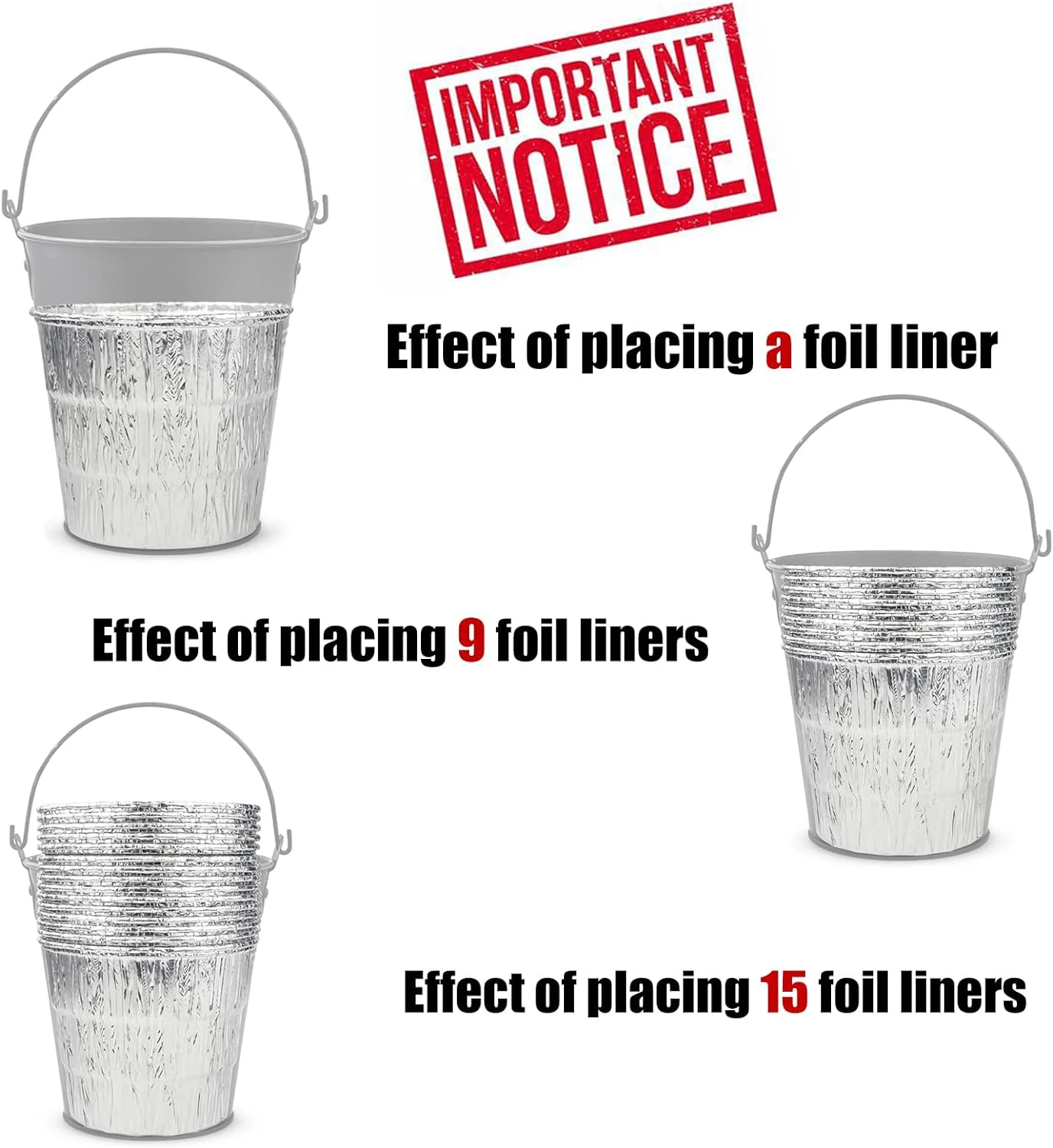 Drip Gease Bucket And 15 Pack Disposable Foil Liners For Most Pit Boss Wood Pellet Smoker Grills 7 Drip Gease Bucket And 15 Pack Disposable Foil Liners For Most Pit Boss Wood Pellet Smoker Grills - Image 5