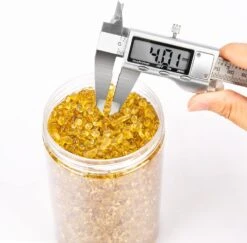 2 Lbs Jar 3-6mm Gold Round Crushed Fire Pit Glass Glitter Glass Pebbles Gravel Stone For Crafts Resin Art, Garden Decoration, Fireplace, Vases Filler -Cheap Grill Store 71s27yZRzzL. AC SL1500