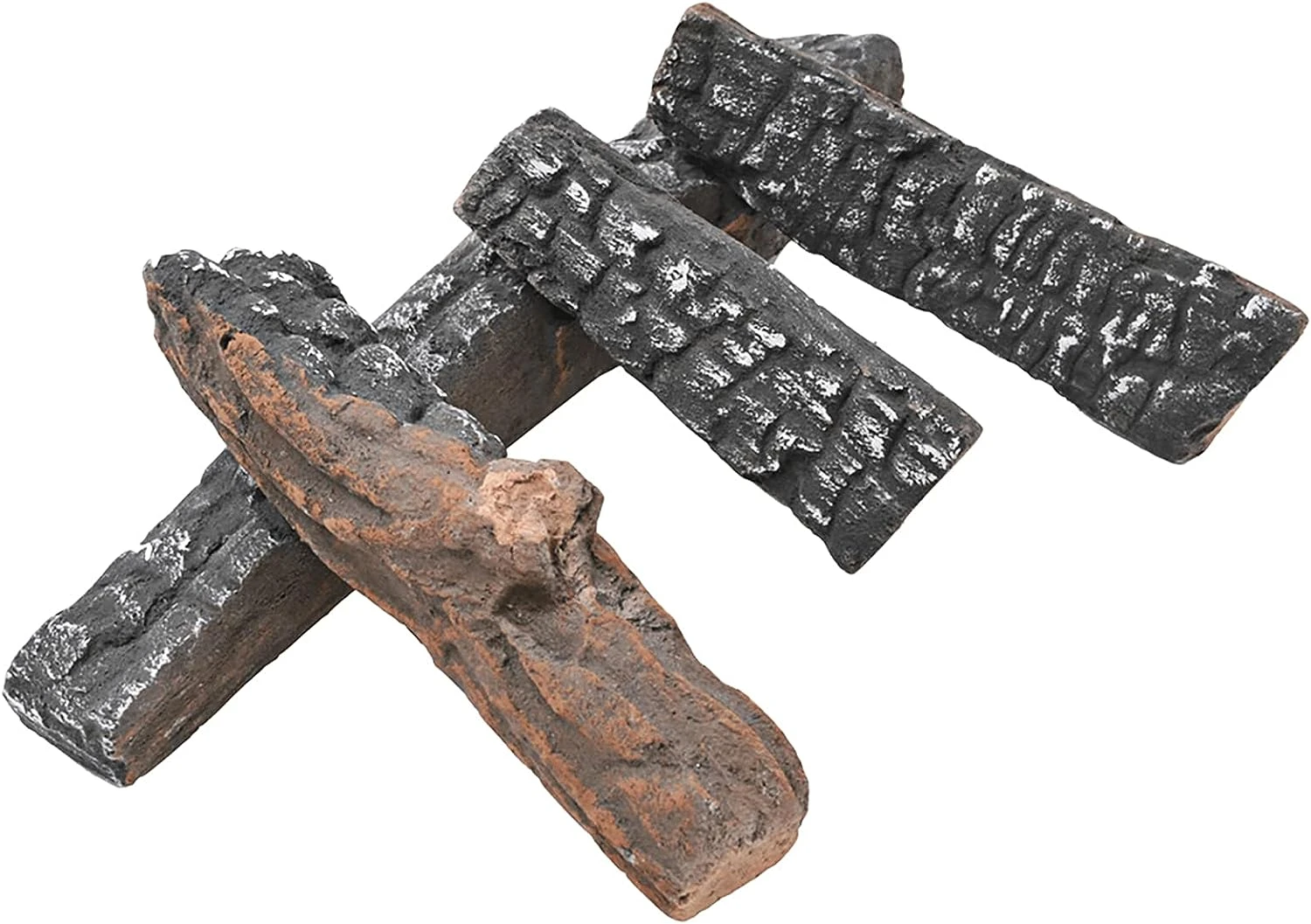 4Pcs Small Birch Ceramic Wood Logs & Accessories For All Types Of Gas Fire Pits Inserts, Ventless & Vented, Propane, Gel, Ethanol, Outdoor Fireplaces 5 4Pcs Small Birch Ceramic Wood Logs & Accessories For All Types Of Gas Fire Pits Inserts, Ventless & Vented, Propane, Gel, Ethanol, Outdoor Fireplaces - Image 3