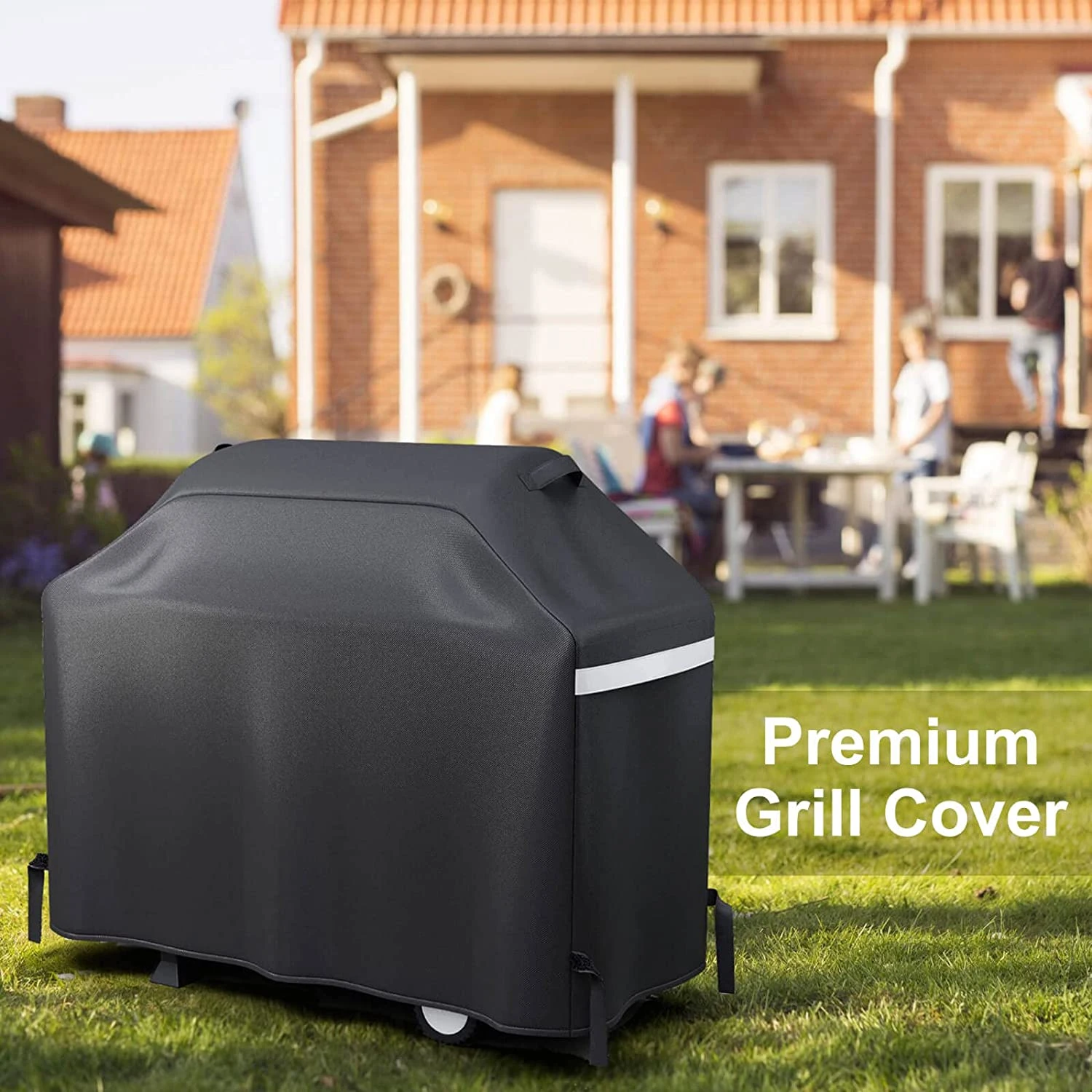 Premium Grill Cover For Char-Broil 4 Burner BBQ Gas Grills 8 Premium Grill Cover For Char-Broil 4 Burner BBQ Gas Grills - Image 6