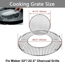 Grates & Cleaning System For 22'' Weber Charcoal Kettles, 8835 + 7441+7444 Grills Replacement Parts -Cheap Grill Store 71tj8b7d oL. AC SL1000