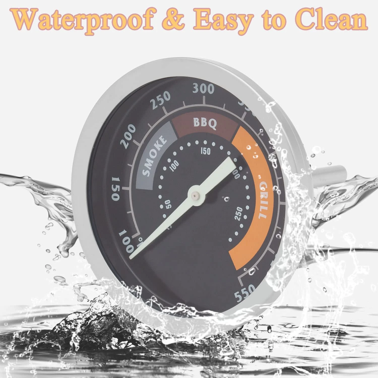 Grill Dome Temperature Gauge Thermometer For Oklahoma Joe's Charcoal Wood Pellet Offset Smoker Grills 6 Grill Dome Temperature Gauge Thermometer For Oklahoma Joe's Charcoal Wood Pellet Offset Smoker Grills - Image 4