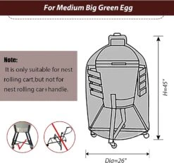 26 Inch Dia Grill Full Cover For Medium Big Green Egg Ceramic Kamado Grill -Cheap Grill Store 71uQNdD0MxL. AC SL1500