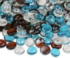 10 LBS 1/2'' Fire Glass Beads White Blue Copper Reflective Tempered Fire Rocks Beads For Fire Pits, Fireplace And Fire Bowl -Cheap Grill Store 71uXzPQ8GIL. AC SL1200